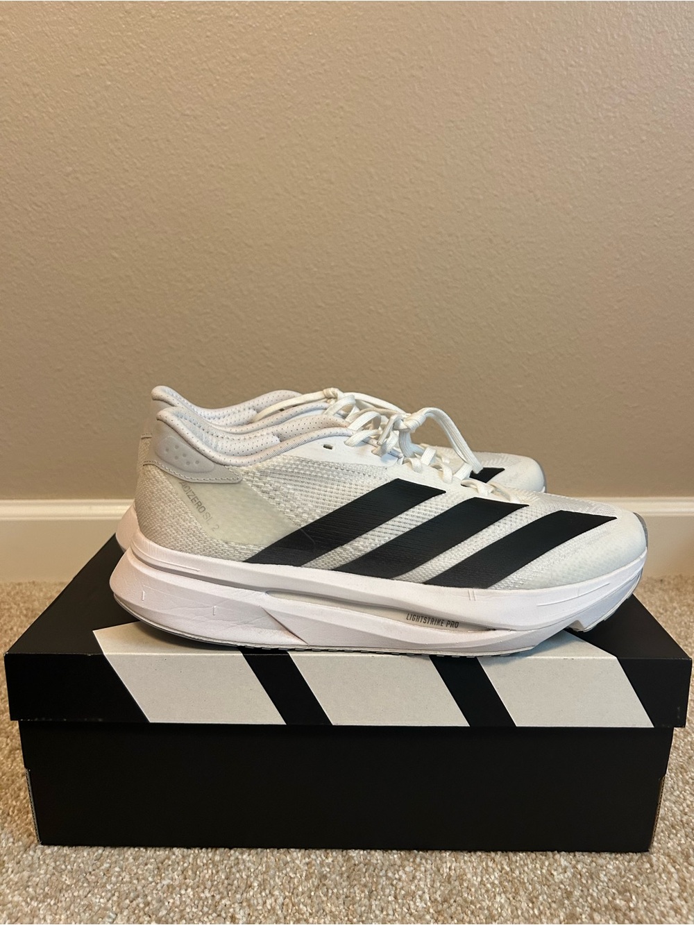 adidas Adizero SL2 White Sneakers